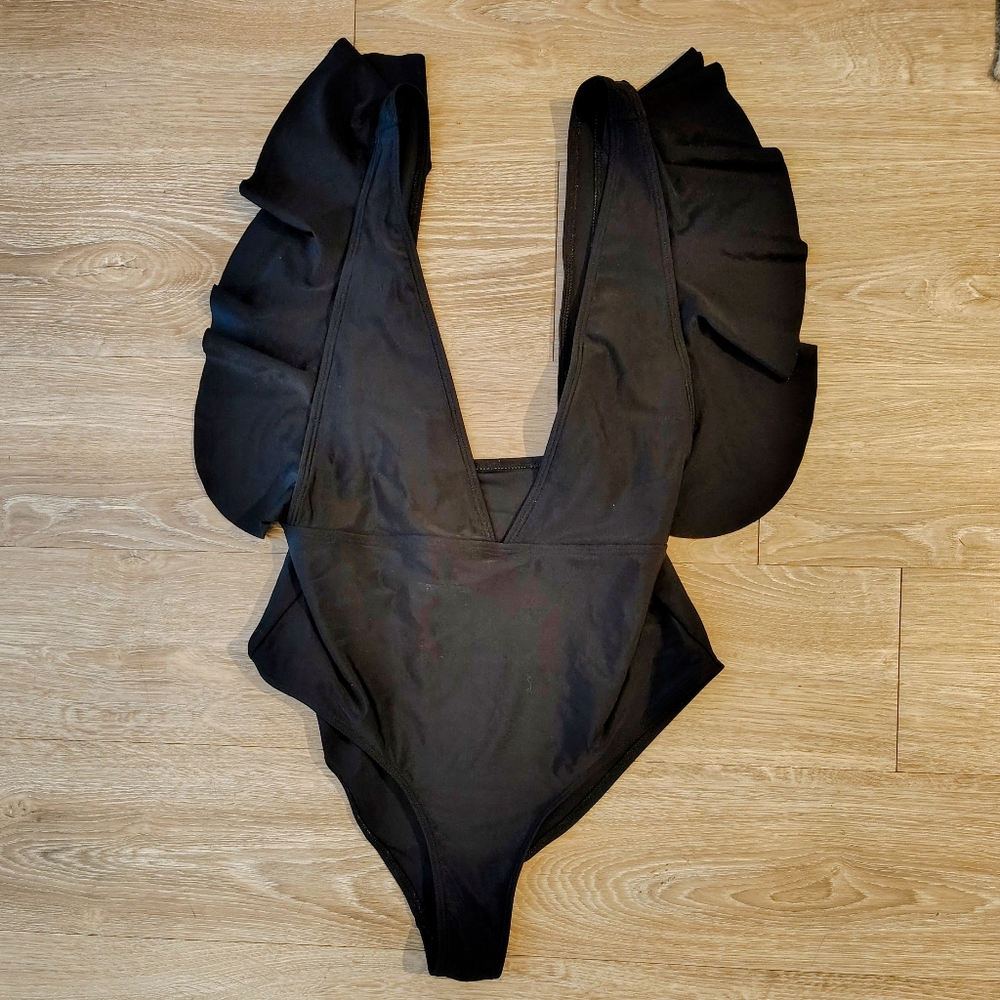 American Apparel Plunge One-Piece